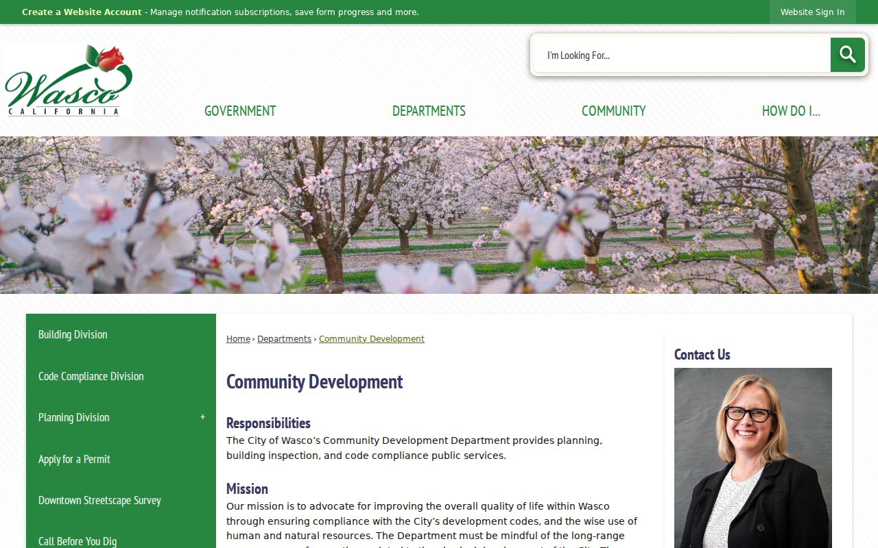 Wasco neighbors Community Development planning records