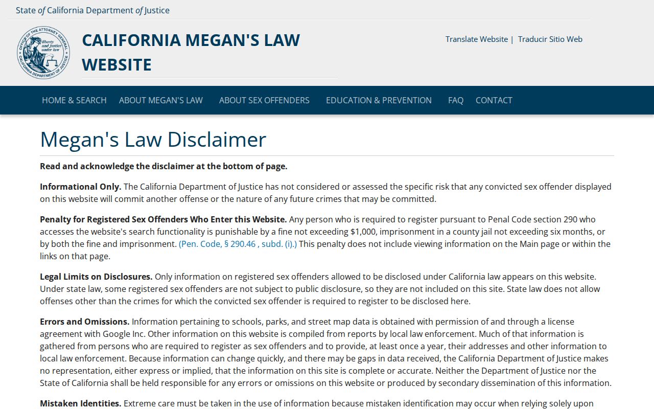 Wasco resident lookup California Megan's Law search